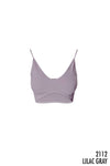 Ribbed Triangle Bralette- Orchid